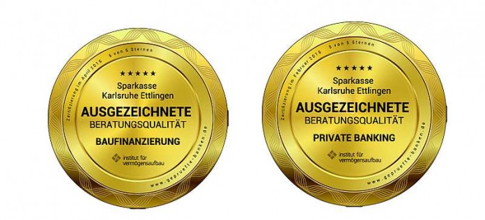 Die Sparkasse Karlsruhe Ettlingen wurde nicht nur zertifiziert, sondern auch ausgezeichnet (Foto: Sparkasse Karlsruhe Ettlingen)