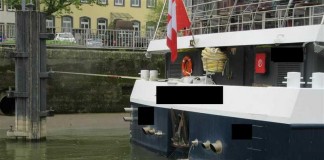 Hier läuft Schmutzwasser wegen eines techn. Defektes aus Foto: Wasserschutzpolizeiamt Rheinland-Pfalz