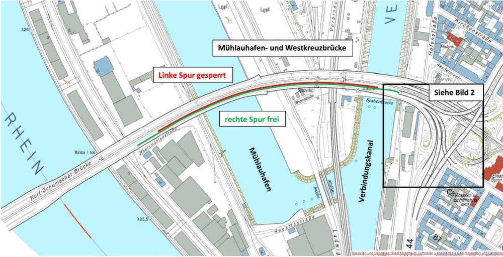 Übersichtsplan Bauphase 2 (Grafik: Stadt Mannheim)