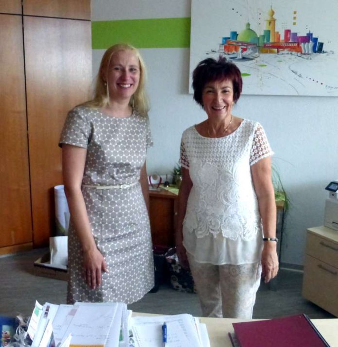 Antrittsbesuch der Ersten Kreisbeigeordneten Diana Stolz bei Bürgermeisterin Barbara Schader (Foto: Kreis Bergstraße)