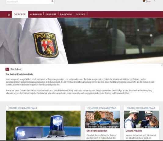 Gelungen - Die Startseite der Polizei Rheinland-Pfalz
