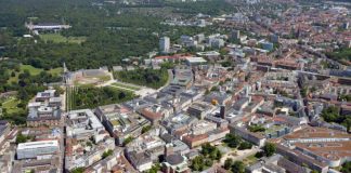 Luftbild von Karlsruhe (Foto: Uli Deck)