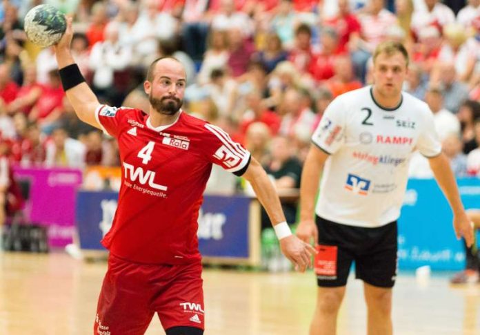 Philipp Grimm, Kapitän des Handballzweitligisten TSG Ludwigshafen-Friesenheim, wird nach dieser Saison seine Karriere beenden. (Foto: Harry Reis)
