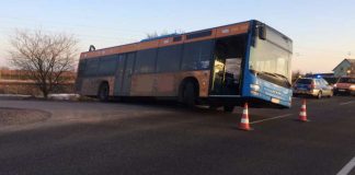 Der Bus steckte fest (Foto: Polizei RLP)