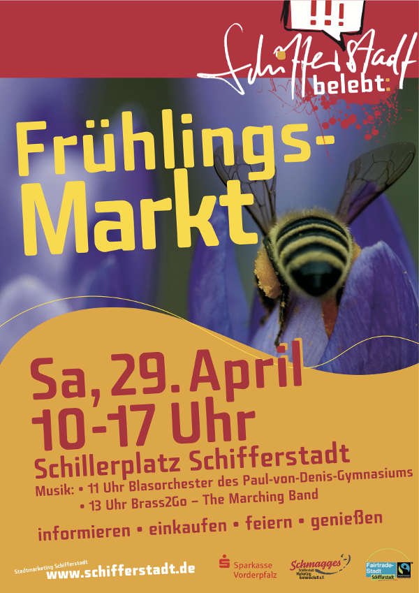 Frühlingsmarktankündigung (Quelle: Stadtverwaltung Schifferstadt)