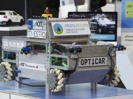 Das „OPTICAR“- Fahrzeug soll zur Erprobung neuer Technologien der Umweltwahrnehmung beim Autonomen Fahren dienen. (Bild: KIT)
