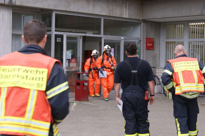 Gefahrguteinsatz in einem Labor (Foto: Feuerwehr Darmstadt)