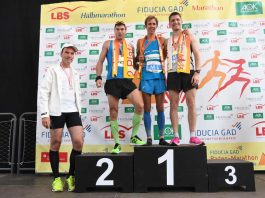 Die Sieger des Fiducia & GAD Baden-Marathons (Foto: Marathon Karlsruhe e.V./Uli Deck)