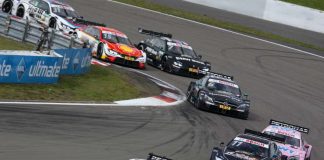 Bildunterschrift/Beschreibung: #3 Paul Di Resta, Mercedes-AMG C 63 DTM, #11 Marco Wittmann, BMW M4 DTM (Foto: Gruppe C / Hoch Zwei)