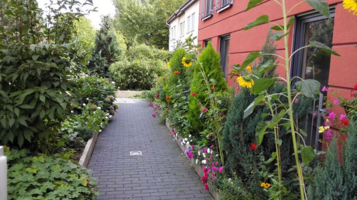 Sieger Kreativpreis fürs Gärtnern 2015: Ein Vorgarten im Griesheimer Stadtweg (Foto: Umweltamt Stadt Frankfurt)
