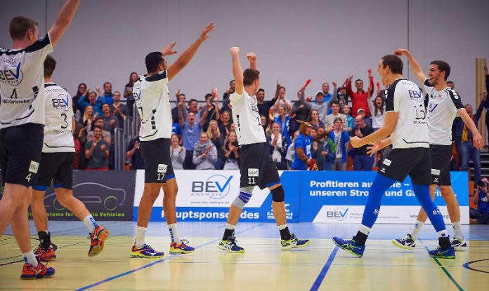 SSC Karlsruhe - Volleyball - Jubel Achtefinaleinzug (Foto: Andreas Arndt)