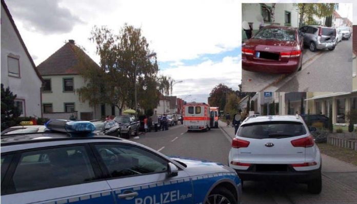 Verkehrsunfall in Maxdorf (Foto: Polizei RLP)