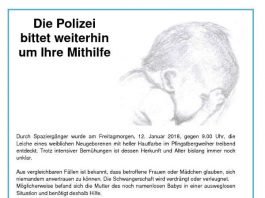Fahndungsaufruf als Grafikdatei (Quelle: Polizei Mannheim)