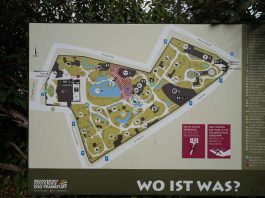 Übersichtskarte im Zoo Frankfurt (Foto: Holger Knecht)