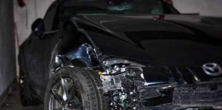 Schwerer Unfallschaden am Fahrzeug