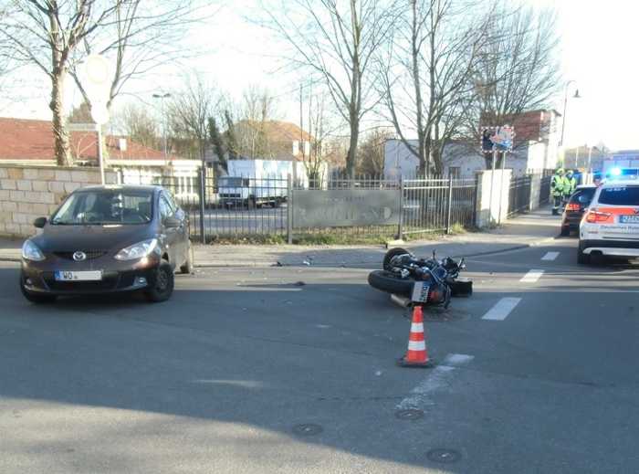 Flörsheim-Dalsheim - Unfall mit schwer verletztem Motorradfahrer