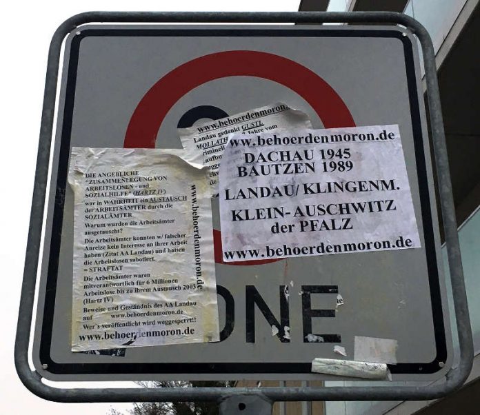 Der so genannte „Plakatekleber“ hat in den zurückliegenden Jahren im Landauer Stadtgebiet erheblichen Schaden angerichtet. (Foto: Stadt Landau in der Pfalz)