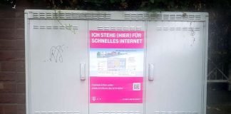 Ankündigung schnelles Internet (Foto: Holger Knecht)