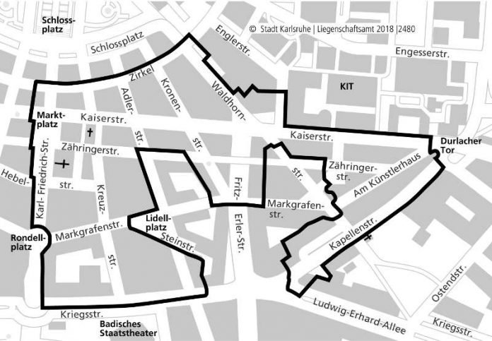 Sanierungsgebiet Innenstadt-Ost (Plan: Stadtplanungsamt)