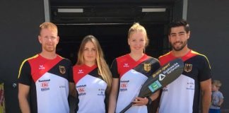 Felix Frank, Sophie Koch, Sarah Brüßler und Saeid Fazloula freuen sich auf weitere Aufgaben im Nationalteam (Foto: privat)