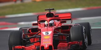 Ferrari-Pilot Sebastian Vettel (Heppenheim) (Hartmut Reuschel / Moto-Foto)