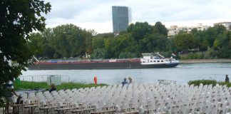 Das Festival findet auf der Parkinsel direkt am Rhein statt (Foto: Hannes Blank)