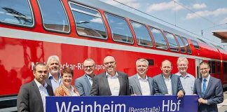 Der Bahnhof in Weinheim wurde nach dem barrierefreien Ausbau offiziell eingeweiht (Foto: VRN/Höller)