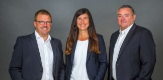 Die Geschäftsführung der GGEW net GmbH: Uwe Sänger, Susanne Schäfer, Karlheinz Knapp (v. l.) (Foto: GGEW AG/Marc Fippel Fotografie)