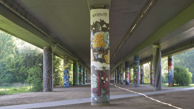 Graffiti-Galerie im Grüngürtel (Foto: Stefan Cop)