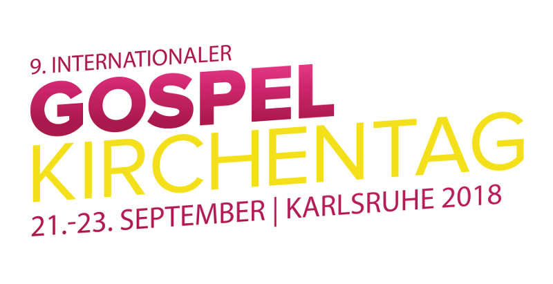Logo Gospelkirchentag 2018 (Quelle: Evangelisches Dekanat Karlsruhe)
