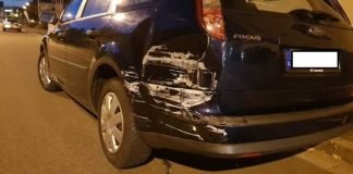 Lichtbild des beschädigten Fahrzeugs