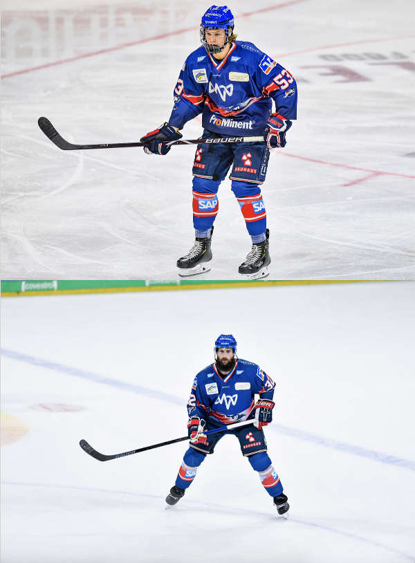 Moritz Seider (oben) und Cody Lampl (Foto: AS-Sportfoto / Sörli Binder)