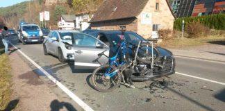 Ein Radfahrer war glücklicherweise nicht verwickelt.