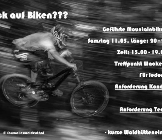 Plakat Radtouren (Quelle: FC Wacker Weidenthal)