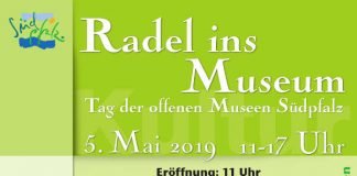 Plakat Radel ins Museum