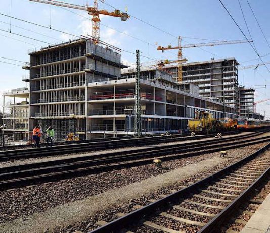 Die Dommermuth-Investition auf dem Areal Hauptbahnhof-Süd ist das derzeit größte Bauprojekt in Karlsruhe. (Foto: Müller-Gmelin)