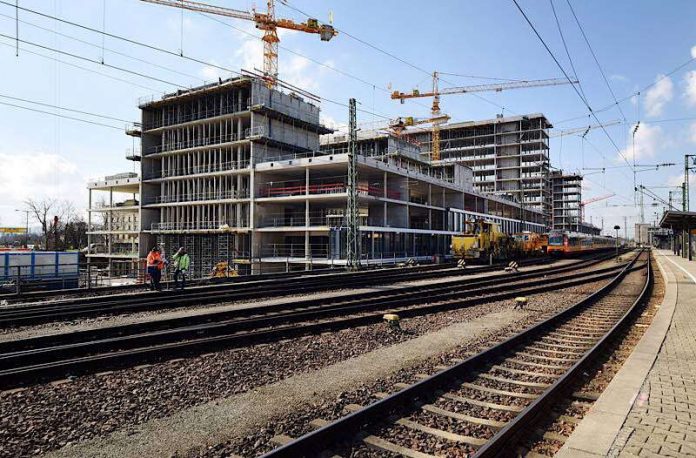 Die Dommermuth-Investition auf dem Areal Hauptbahnhof-Süd ist das derzeit größte Bauprojekt in Karlsruhe. (Foto: Müller-Gmelin)