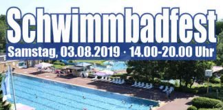 Plakat Schwimmbadfest 2019