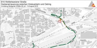Wolfartsweierer Straße: Umleitung 28. Juli bis 10. August 2019 (Foto: Tiefbauamt Karlsruhe)