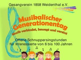 Plakat Musikalischer Generationentag