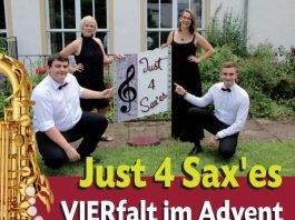 Konzert des Saxophonquartetts „Just 4 Sax‘es“