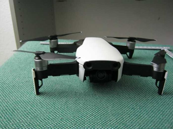 Nach Absturz sichergestellte Drohne