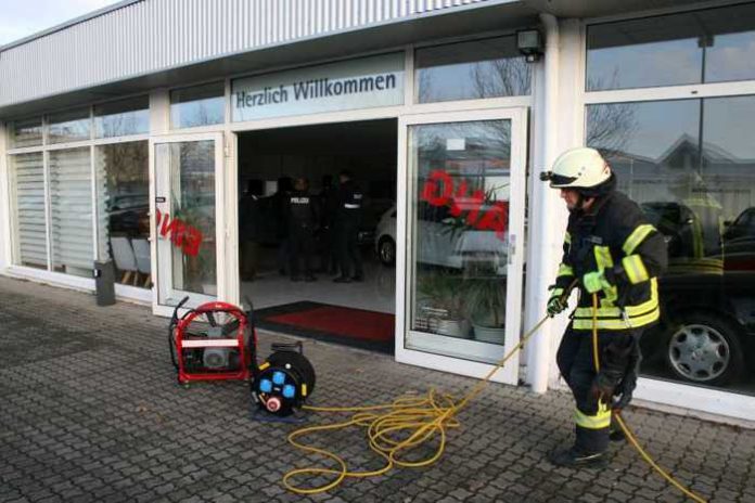 Brand-in-Autohaus
