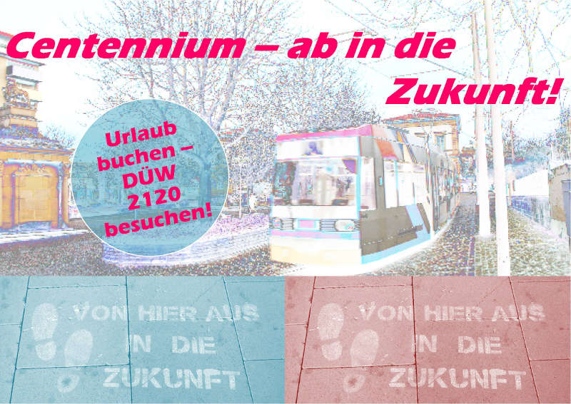 Das Zukunftsreisebüro Centennium des Pfalzmuseums für Naturkunde öffnet für zwei Tage auf dem Römerplatz (Foto: Pfalzmuseum für Naturkunde)