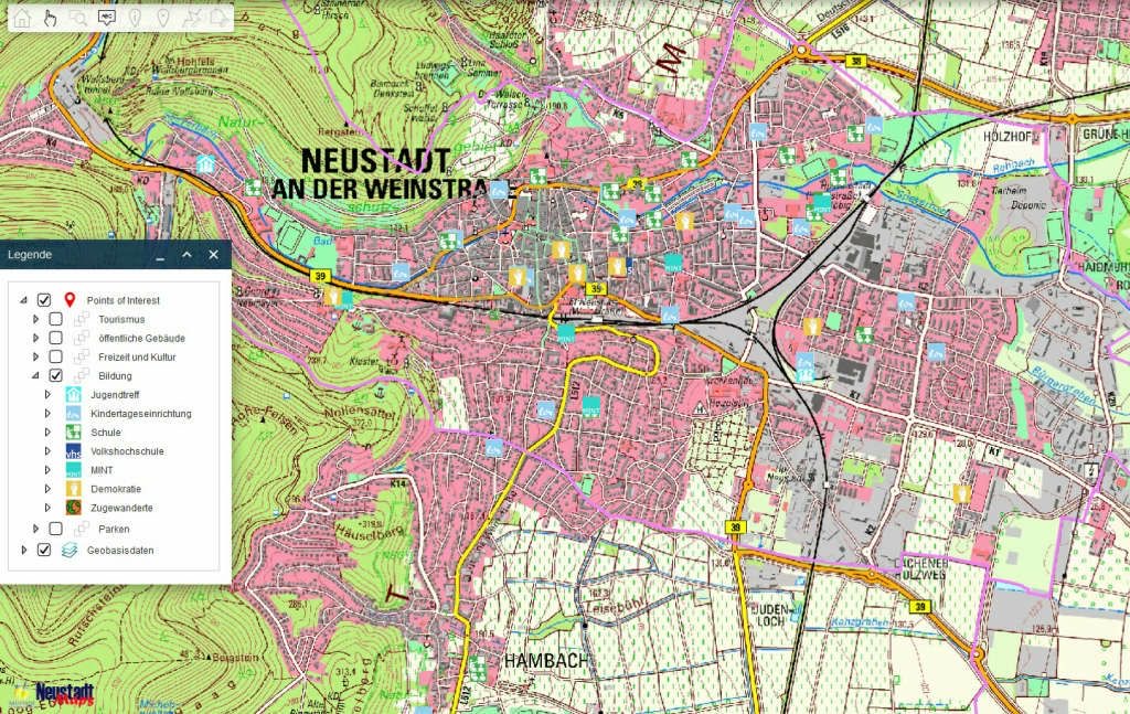 Karte (Quelle: Stadtverwaltung Neustadt)