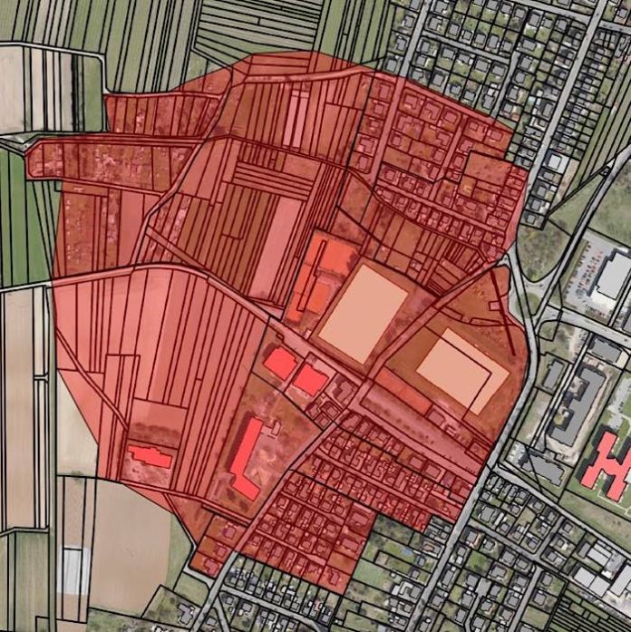 Plan Evakuierungsgebiet (Quelle: Stadtverwaltung Neustadt)