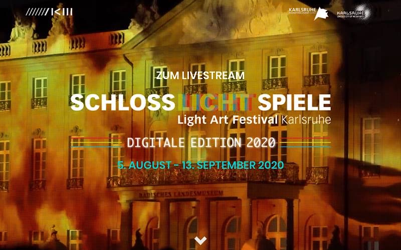 Schlosslichtspiele (Screenshot, Quelle: KME Karlsruhe Marketing und Event GmbH)