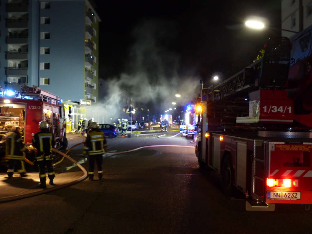 Brand in der Spitalbachstraße (Foto: Feuerwehr Neustadt)