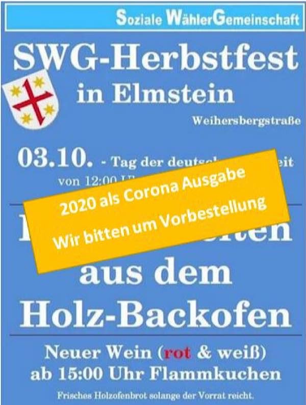 Backofenfest (Quelle: SWG Elmstein)