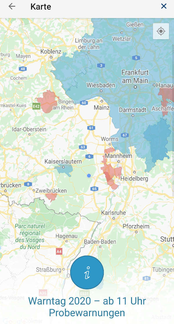 Bundesweiter Warntag - Rheinland-Pfalz hat hier klar versagt (Quelle: KATWARN)